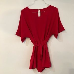 Red romper only worn once!